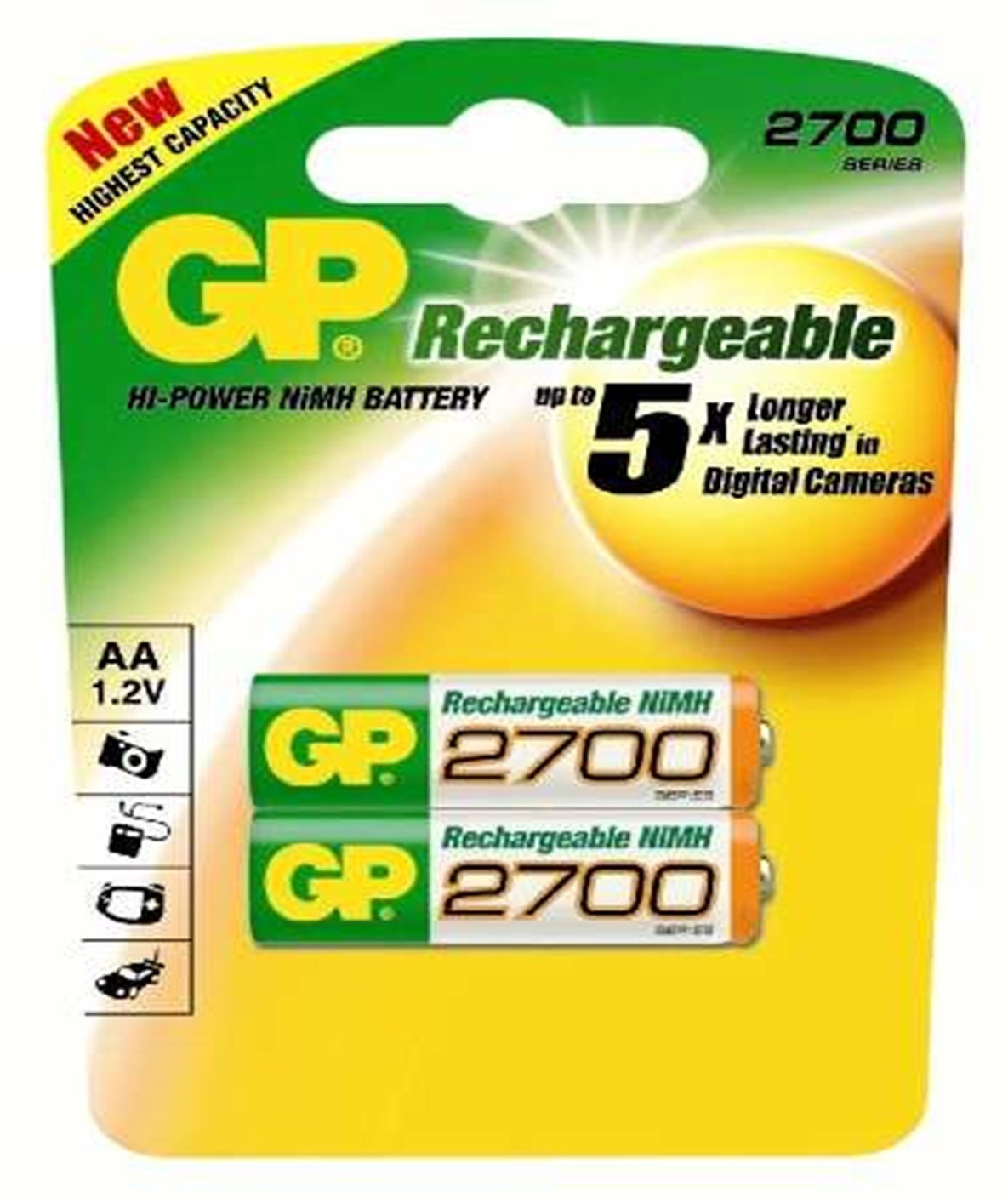 PILAS RECARGABLES R6 2700mah 2ud