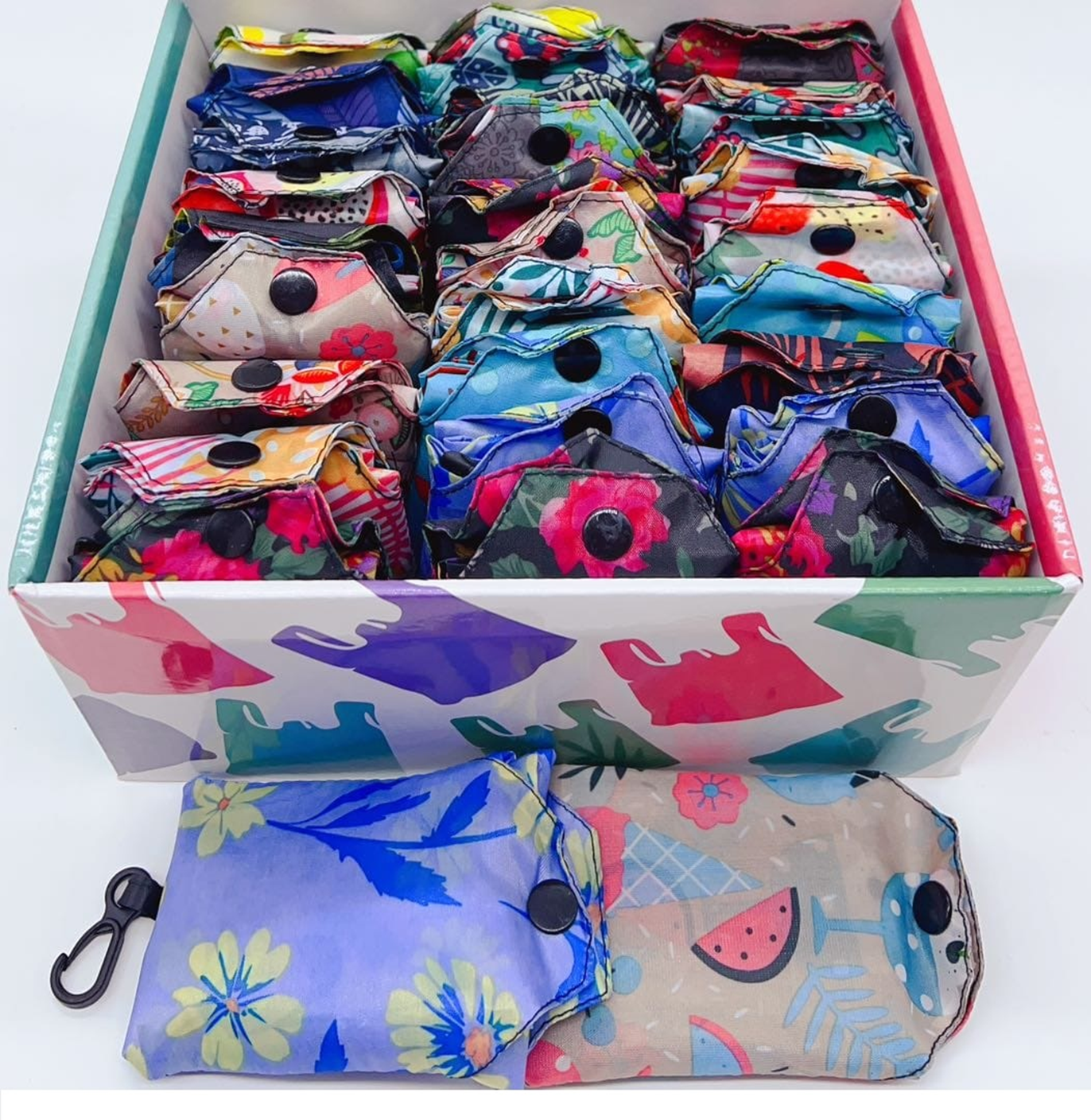 BOLSA COMPRA PLEGABLE SURTIDA (30)