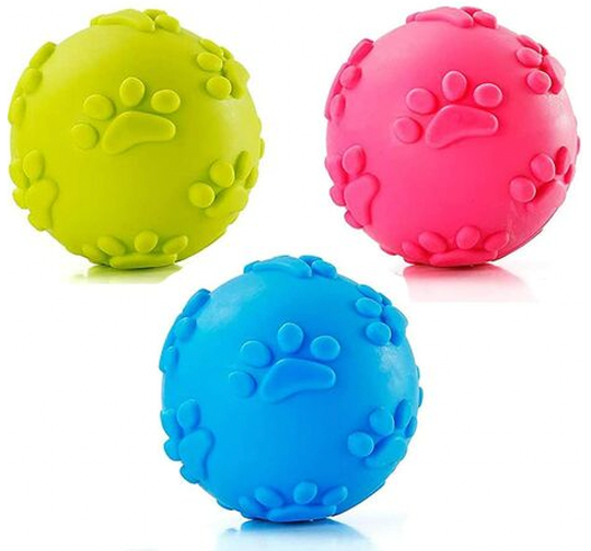 PELOTA GOMA COLORES MASCOTAS