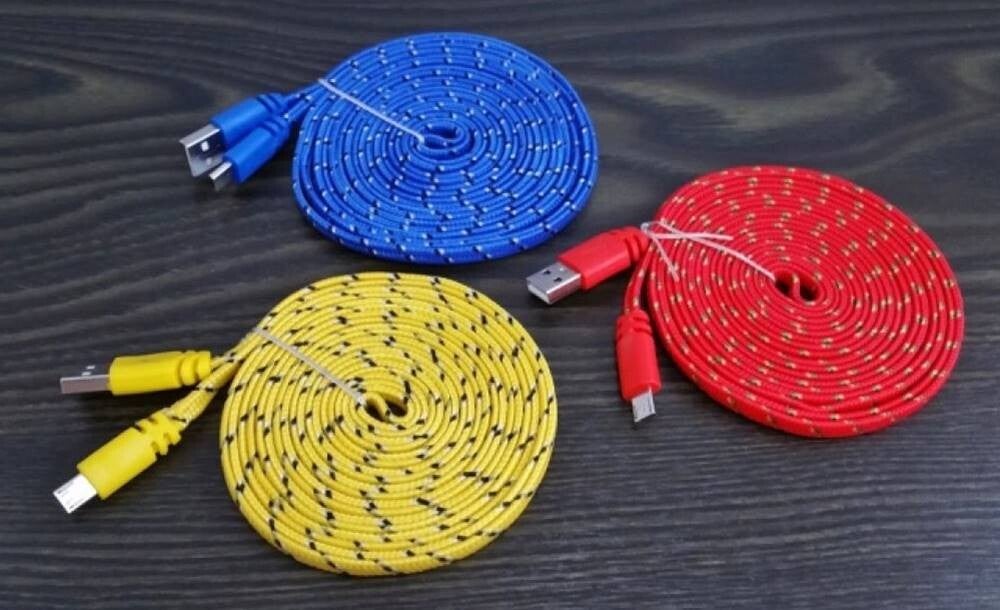 CABLE MICRO USB NYLON 2.1A 3m