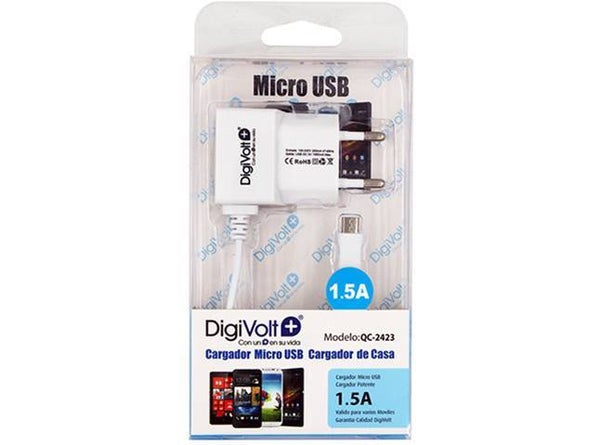 CARGADOR MICRO USB 1,5A 1,5m