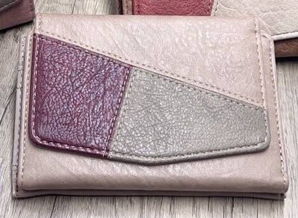 CARTERA SRA. CUADRADA BICOLOR 14x10cm