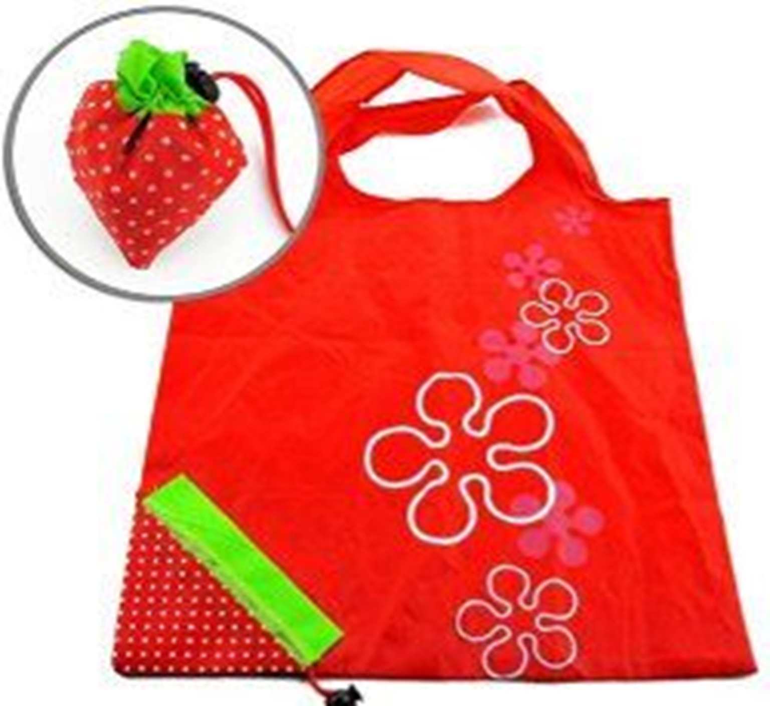 BOLSA COMPRA PLEGABLE FRESA (12)