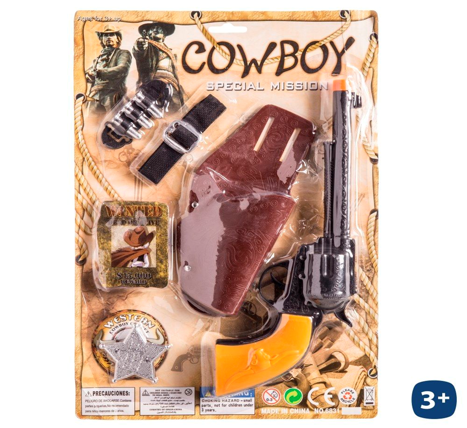 PISTOLAS COWBOY ACCESORIOS BLISTER