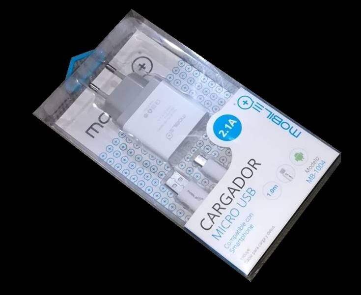 CARGADOR MICRO USB 2,1A 1,5m