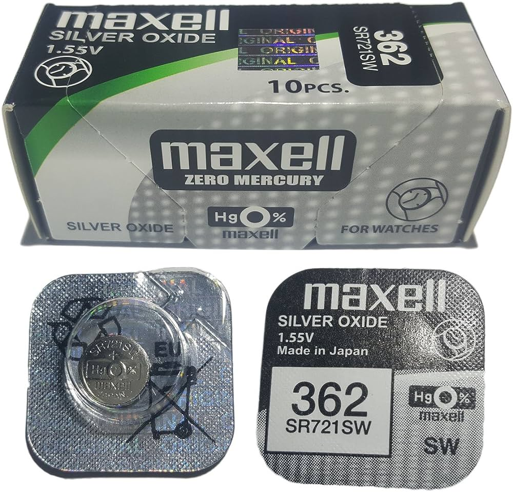 PILAS DE BOTON MAXELL 362 (10)