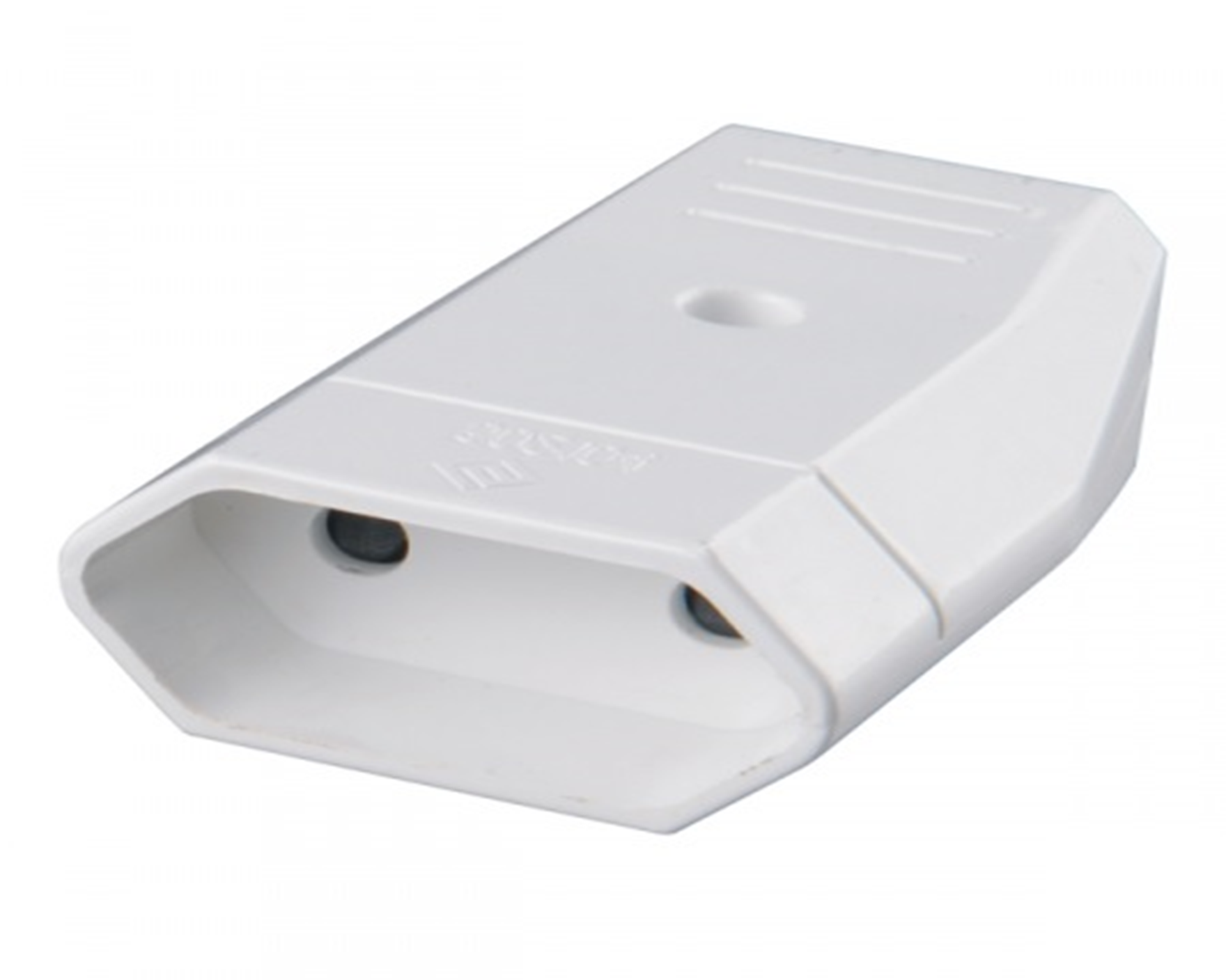 ENCHUFE HEMBRA PLANO BLANCO/NEGRO (12)