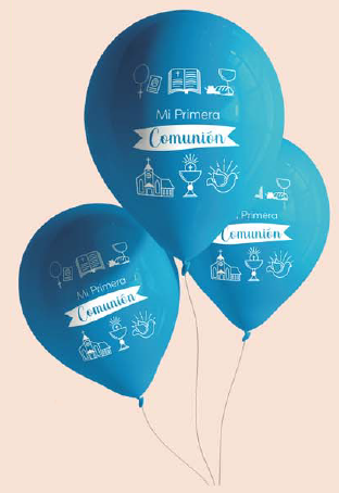 GLOBOS MI PRIMERA COMUNION 12ud NIÑO