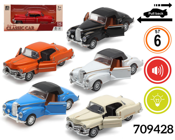 COCHE METAL ESCALA 1:32 LUZ/SONIDO