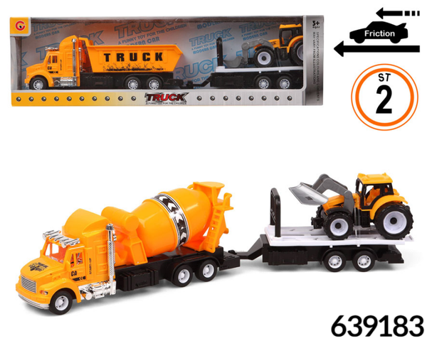 CAMION OBRAS+REMOLQUE CAJA 2SURTIDOS