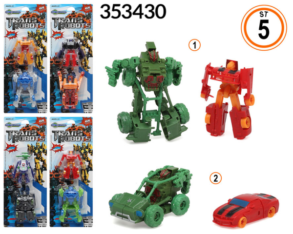ROBOT TRANSFORMER BLISTER 5SURTIDOS