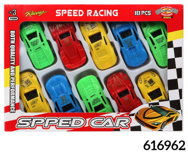 COCHES SET10 PLASTICO CAJA