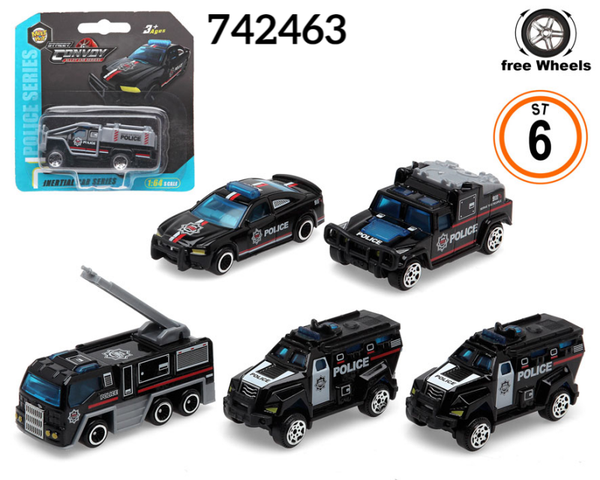 VEHICULOS POLICIA METAL BLISTER