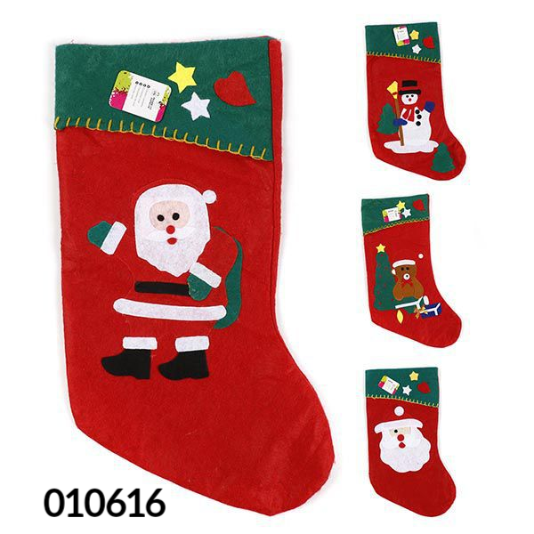 CALCETIN FIELTRO GRANDE NAVIDAD