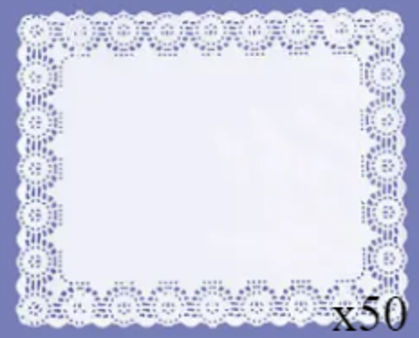 BLONDA RECTANGULAR BLANCA 50ud
