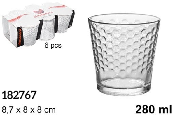 VASOS CRISTAL PACK6 VERONA 280ml