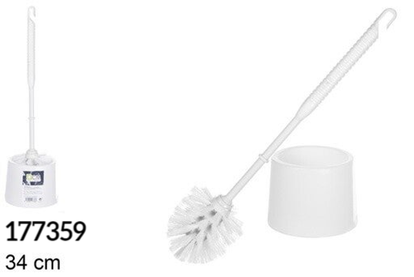 ESCOBILLA WC BLANCA SOPORTE