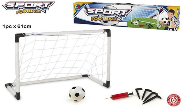 SET PORTERIA FUTBOL+BALON+BOMBA