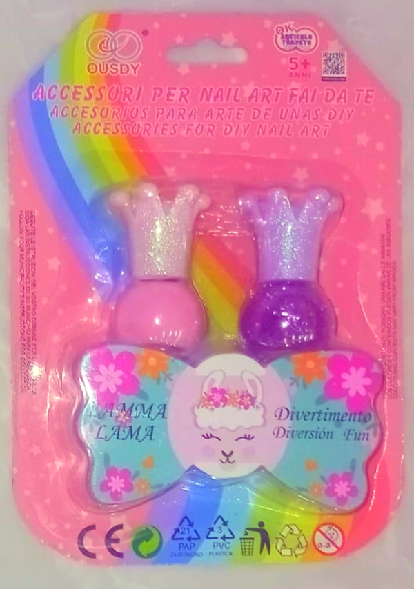 LACA UÑAS GLITTER 2pz OUSDY