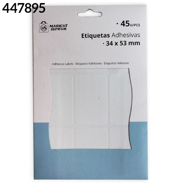 ETIQUETAS ADHESIVAS 34x53mm 45ud (12)