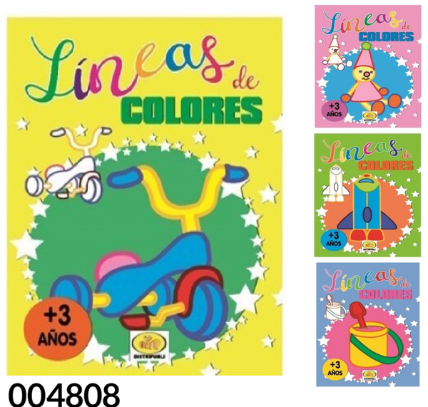 LIBRO COLOREAR LINEAS DE COLORES (24)