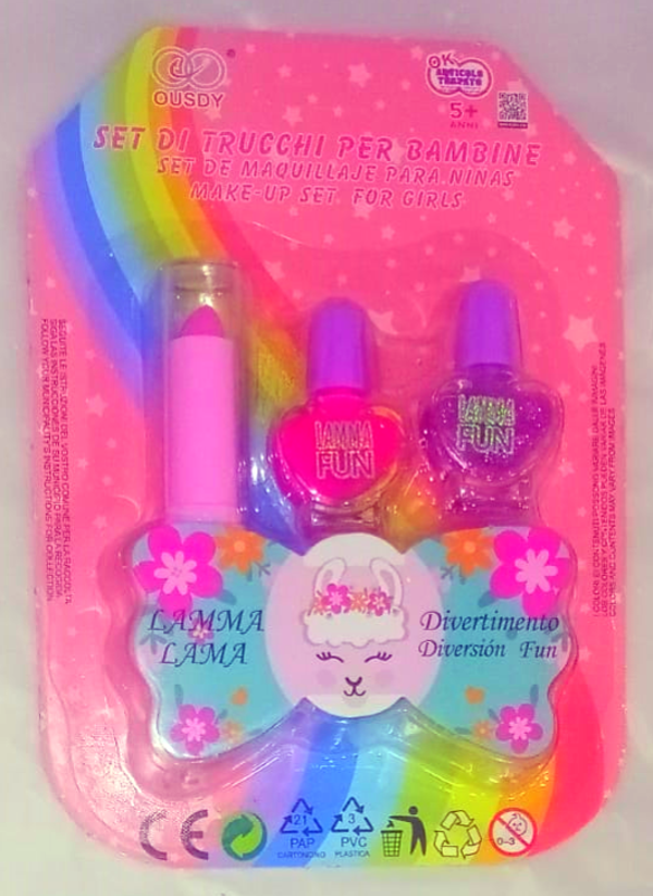 LACA UÑAS 2pz+BARRA LABIOS OUSDY