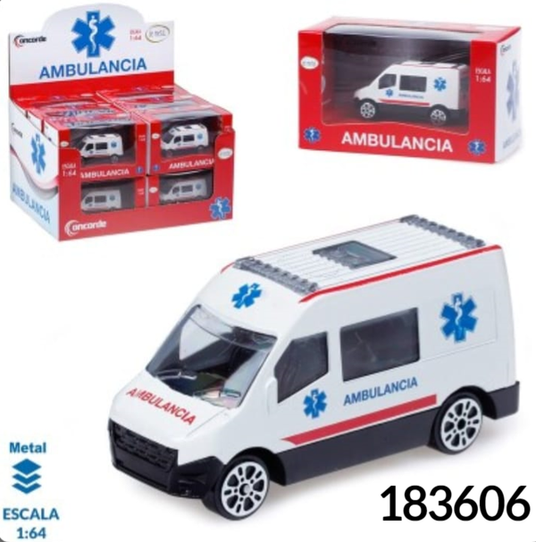 AMBULANCIA METAL ESCALA