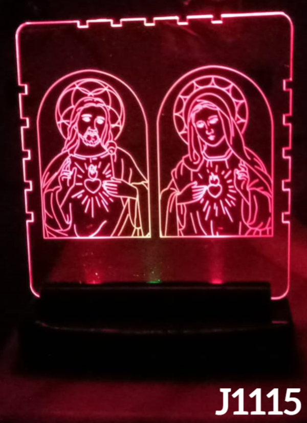 LAMPARA LED RGB METACRILATO NAVIDAD