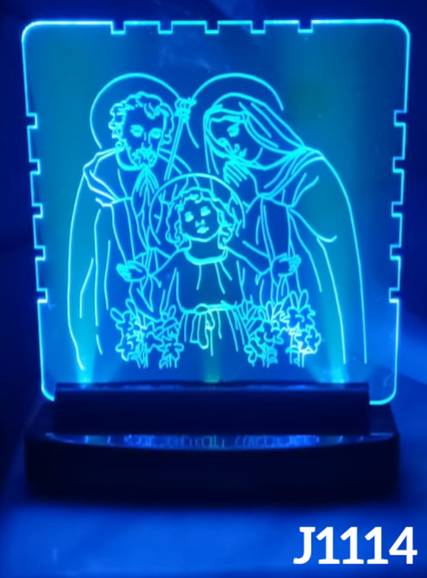 LAMPARA LED RGB METACRILATO NAVIDAD