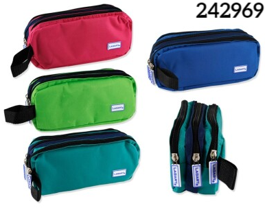 PLUMIER 3CREMALLERAS ZIPPY 4SURTIDOS