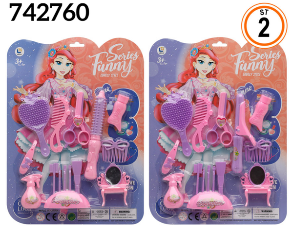 ACCESORIOS BELLEZA FUNNY SERIES BLISTER 34x25cm