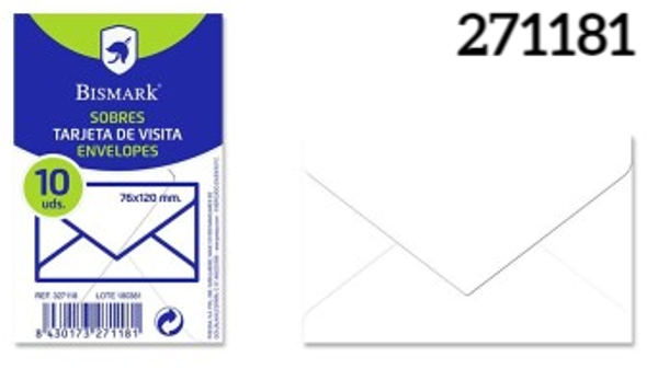 SOBRE VISITA 76x120mm BLANCO 10ud (12)