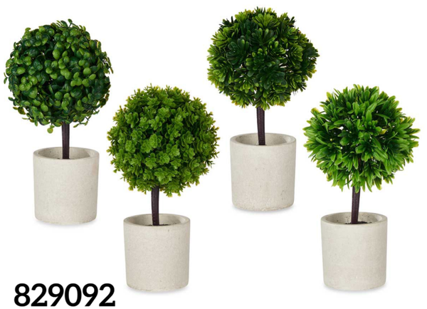 MACETA ARTIFICIAL BOLA VERDE 24x11cm