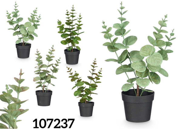 MACETA ARTIFICIAL HOJAS VERDES 35cm