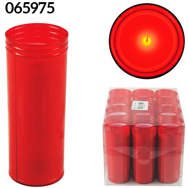 VELON ROJO LED 2xAAA 5,8x15,5cm (12)