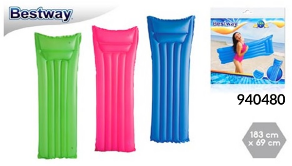 COLCHONETA HINCHABLE COLORES LISOS 183x69cm