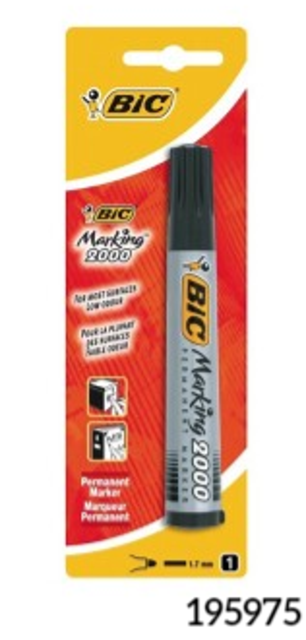 ROTULADOR PERMANENTE BIC 2000 NEGRO