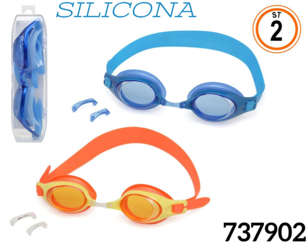 GAFAS NATACION SILICONA CAJA