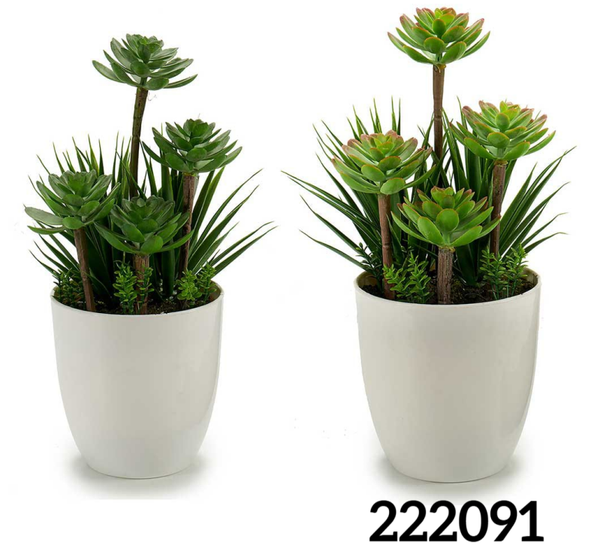 MACETA ARTIFICIAL GARDEN VERDE 30x14cm