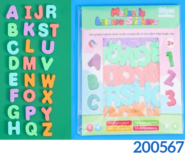 IMANES ESPUMA LETRAS 26pz