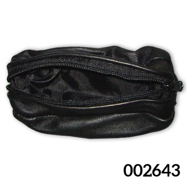 MONEDERO NEGRO 2 CREMALLERAS 11x6cm (12)