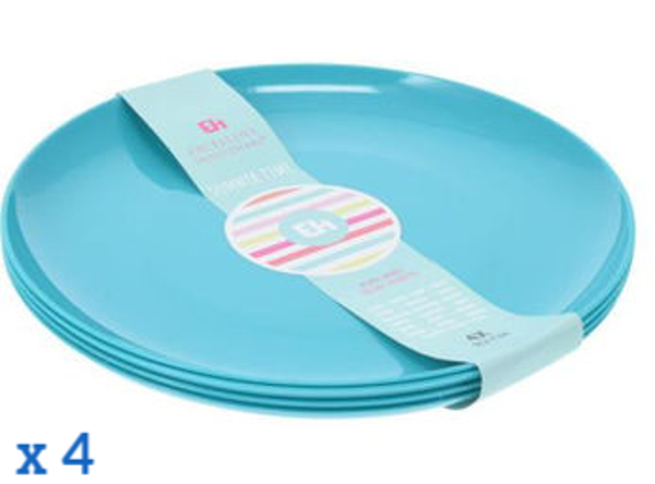 PLATO PLASTICO FLEXIBLE 19cm 4ud