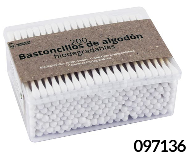 BASTONCILLOS OIDOS MADERA 200ud