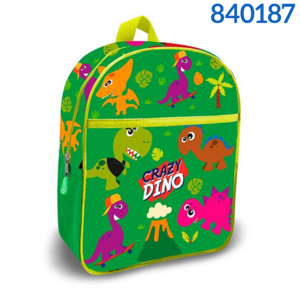 MOCHILA INF. CRAZY DINO 31x24cm
