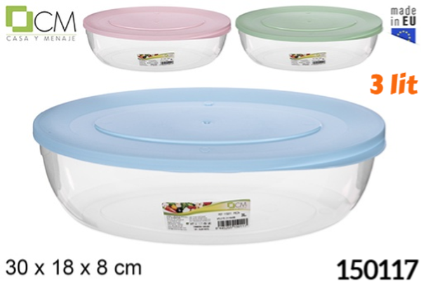 FIAMBRERA PLAST. OVAL. 3litros (12)
