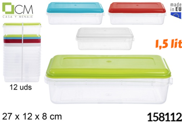 FIAMBRERA PLAST. RECT. 1,5litros (12)