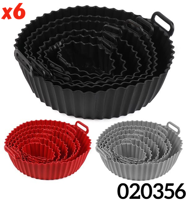 MOLDES SILICONA FREIDORA AIRE RED. 6ud