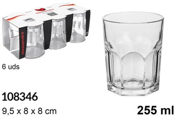VASOS CRISTAL PACK6 HISPANIA 255ml
