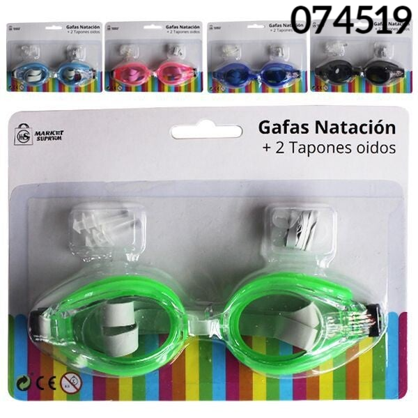 GAFAS NATACION+TAPONES OIDOS BLISTER