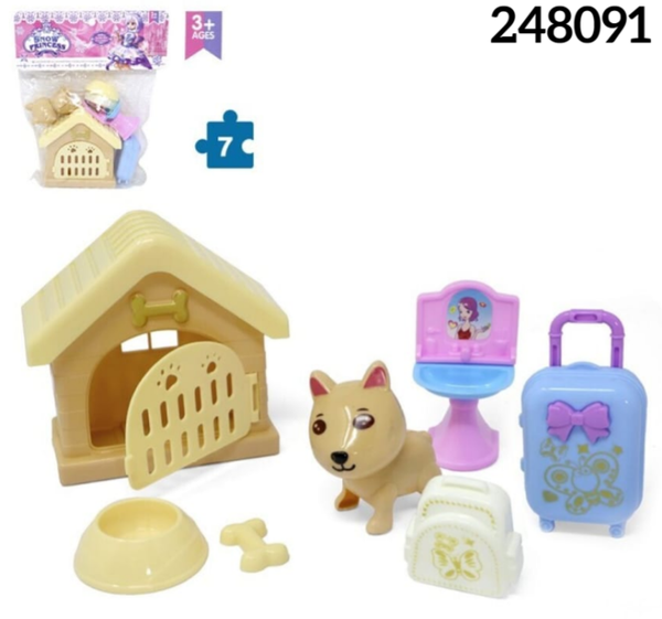 PERRITO CASETA ACCESORIOS BOLSA 21x23cm